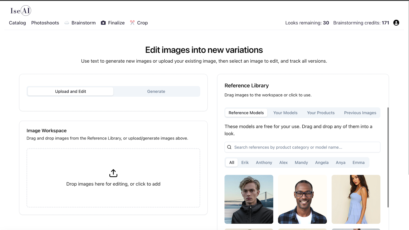AI Content Engine - Upload and Edit